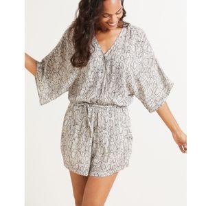 Peyton jensen Austen snake print romper